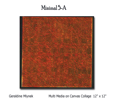 Geraldine Mlynek, Minimal 5-A, collage